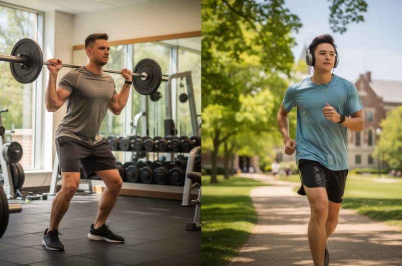 découvrez les avantages de la musculation et du cardio pour rester en forme à la fac et choisissez le sport qui correspond le mieux à vos objectifs et votre emploi du temps.