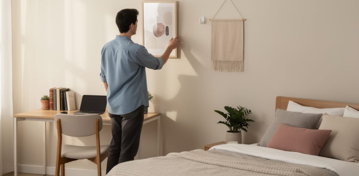 découvrez des astuces simples pour accrocher vos décorations murales sans percer, préserver les murs et personnaliser votre logement étudiant.