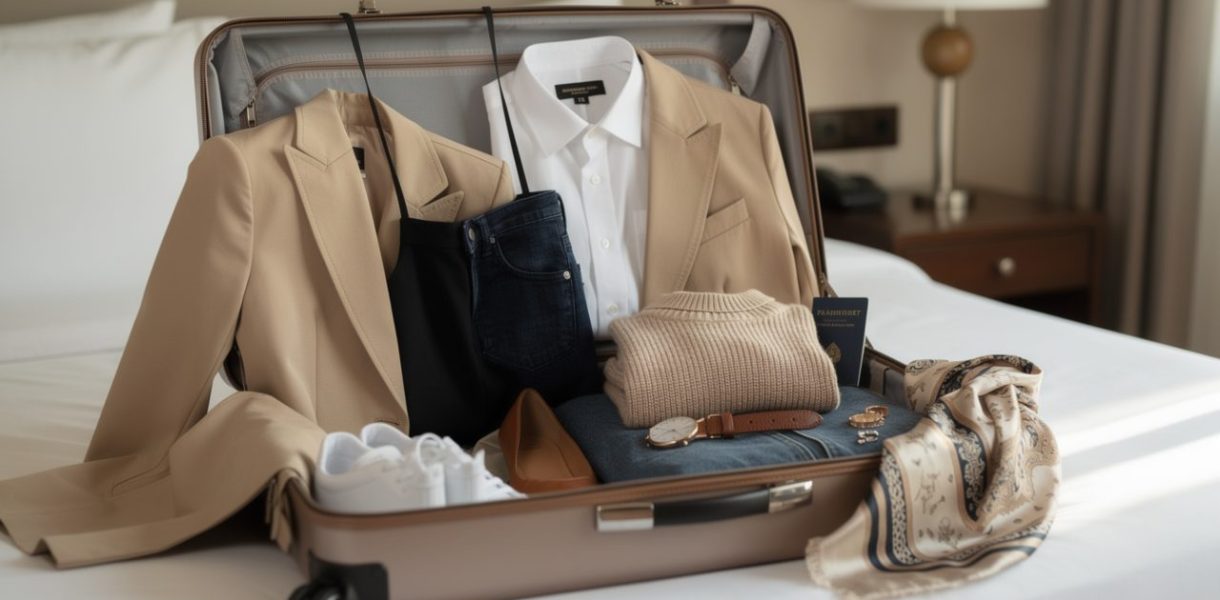 découvrez les pièces mode intemporelles à glisser dans votre valise pour composer facilement des tenues élégantes, polyvalentes et adaptées à toutes les occasions.